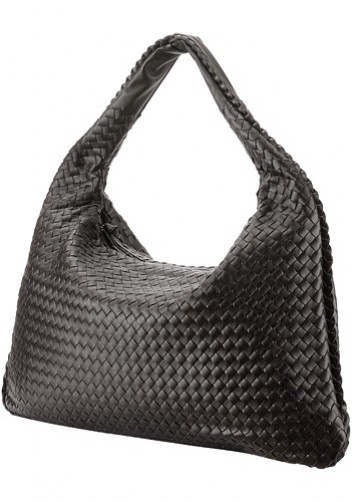 La Scalla Woven Hobo Brown