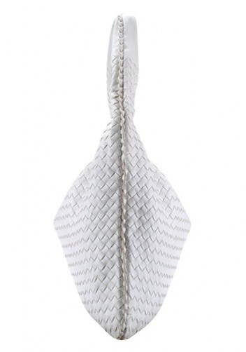 La Scalla Woven Hobo White