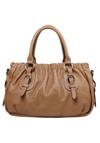 Julie Leather Bag Beige