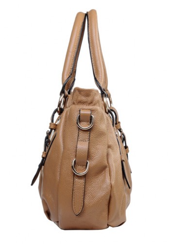 Julie Leather Bag Beige