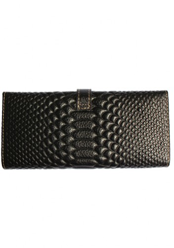 Cameron Long Wallet Croc Effect Black