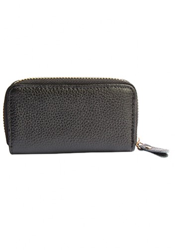 KATE 6 KEY HOLDER LEATHER POCHETTE BLACK