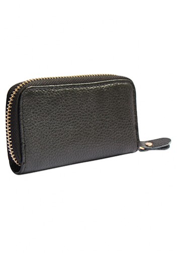 KATE 6 KEY HOLDER LEATHER POCHETTE BLACK