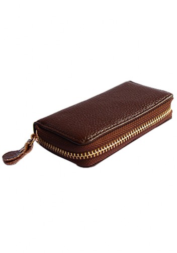 KATE 6 KEY HOLDER LEATHER POCHETTE BROWN