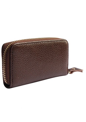 KATE 6 KEY HOLDER LEATHER POCHETTE BROWN