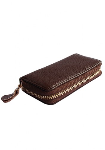 KATE 6 KEY HOLDER LEATHER POCHETTE BROWN