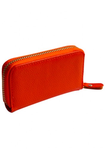 KATE 6 KEY HOLDER LEATHER POCHETTE ORANGE