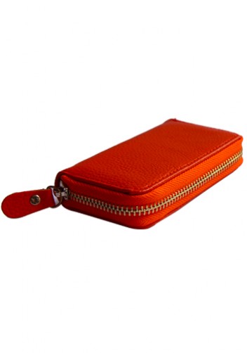 KATE 6 KEY HOLDER LEATHER POCHETTE ORANGE