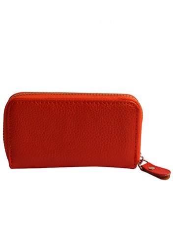 KATE 6 KEY HOLDER LEATHER POCHETTE ORANGE