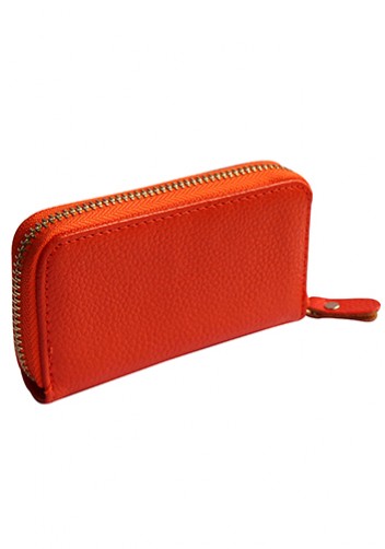 KATE 6 KEY HOLDER LEATHER POCHETTE ORANGE