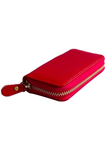 KATE 6 KEY HOLDER LEATHER POCHETTE PINK