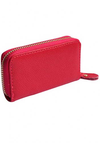 KATE 6 KEY HOLDER LEATHER POCHETTE PINK