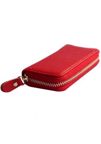 KATE 6 KEY HOLDER LEATHER POCHETTE RED