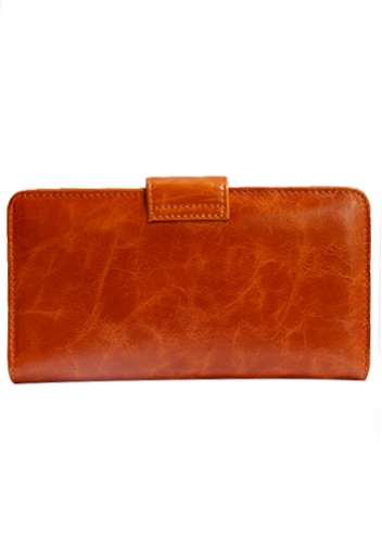 BRITANNIA LONG WALLET COWHIDE LEATHER BROWN