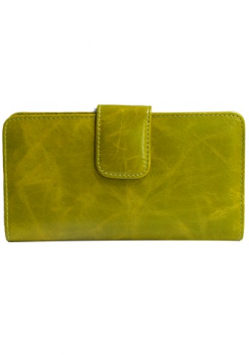 BRITANNIA LONG WALLET COWHIDE LEATHER GREEN