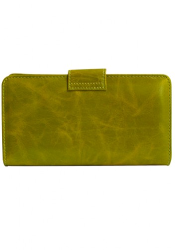 BRITANNIA LONG WALLET COWHIDE LEATHER GREEN