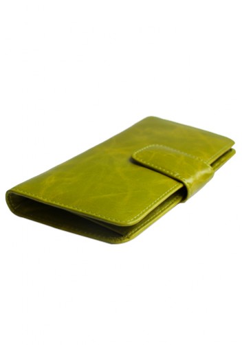 BRITANNIA LONG WALLET COWHIDE LEATHER GREEN