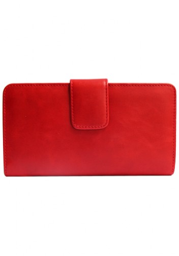 BRITANNIA LONG WALLET COWHIDE LEATHER RED