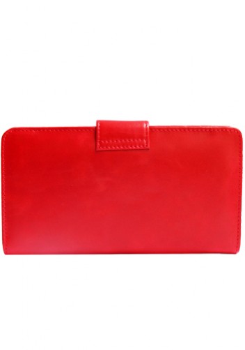 BRITANNIA LONG WALLET COWHIDE LEATHER RED