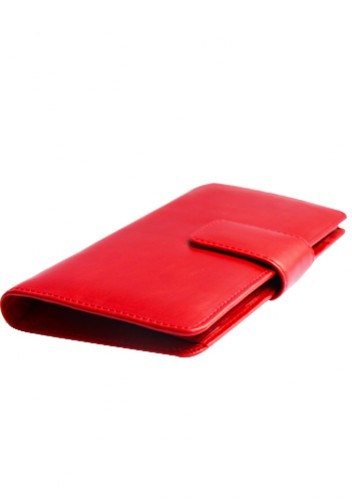 BRITANNIA LONG WALLET COWHIDE LEATHER RED