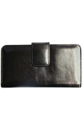 BRITANNIA LONG WALLET COWHIDE LEATHER BLACK