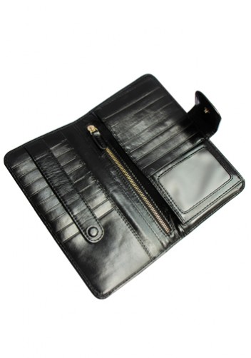 BRITANNIA LONG WALLET COWHIDE LEATHER BLACK