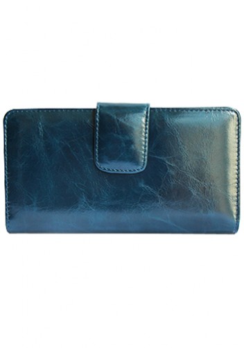 BRITANNIA LONG WALLET COWHIDE LEATHER BLUE