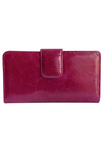 BRITANNIA LONG WALLET COWHIDE LEATHER PURPLE