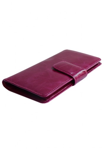 BRITANNIA LONG WALLET COWHIDE LEATHER PURPLE