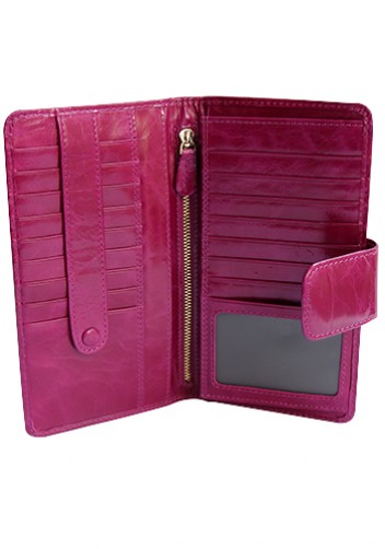 BRITANNIA LONG WALLET COWHIDE LEATHER PURPLE