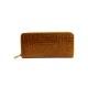 YUKON PURSE WALLET CROC EFFECT LEATHER KHAKI