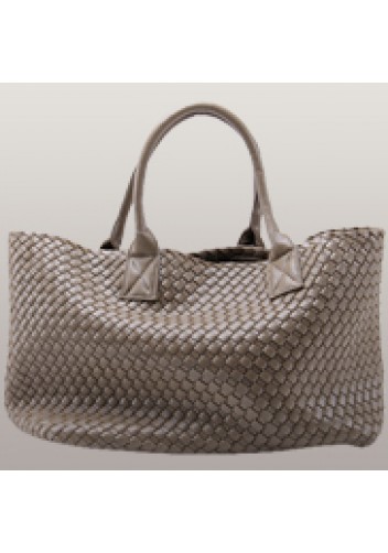 Grand Boulevard Woven Large Tote Khakhi