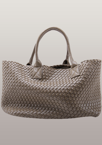 Grand Boulevard Woven Large Tote Khakhi