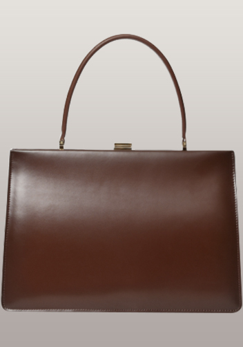 Shelton Clip Handbag Brown