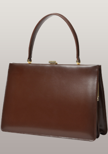 Shelton Clip Handbag Brown