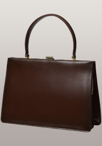 Shelton Clip Handbag Brown