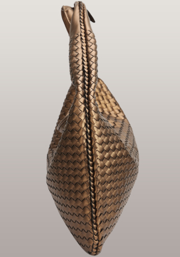 La Scalla Woven Hobo Bronze