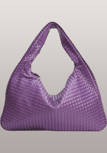 La Scalla Woven Hobo Purple