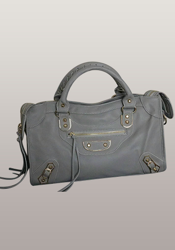 The Route 66 Faux Leather Large Bag Grey