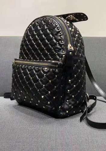 Rockstar Leather Backpack Black