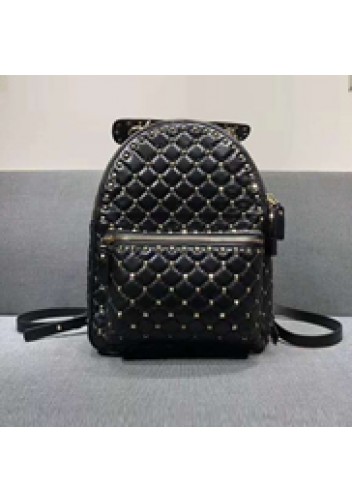 Rockstar Leather Backpack Black