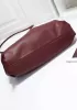 Dina Leather Clutch Shoulder Bag Burgundy