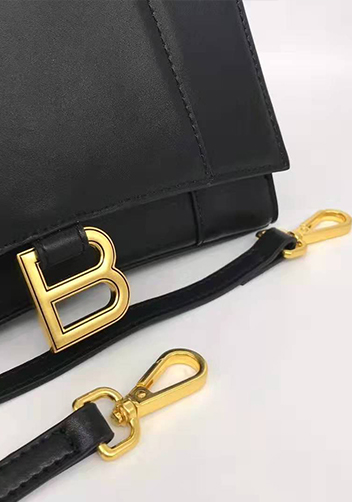 Bonnie Leather Shoulder Bag Black