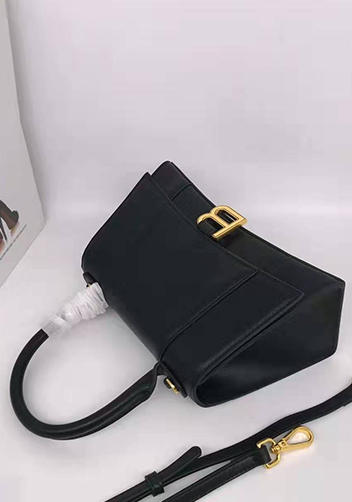 Bonnie Leather Shoulder Bag Black