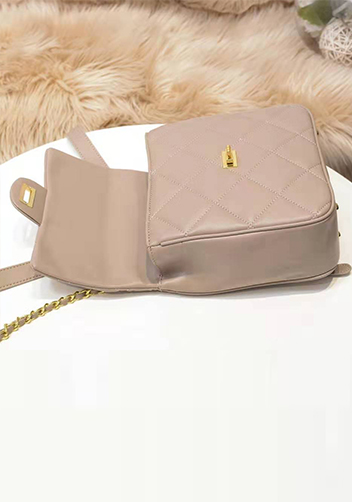 Cristina Leather Backpack Beige