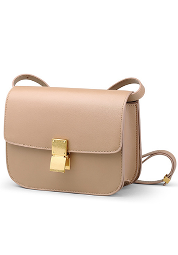 Martha Classic Leather Bag Beige