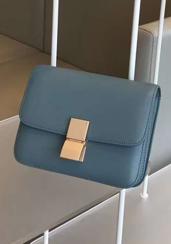 Martha Classic Leather Bag Blue