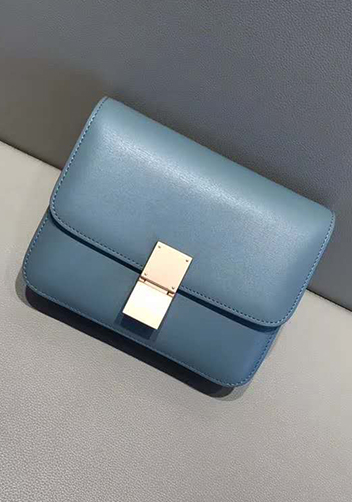 Martha Classic Leather Bag Blue