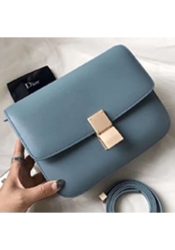 Martha Classic Leather Bag Blue