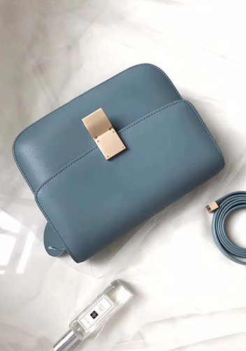 Martha Classic Leather Bag Blue